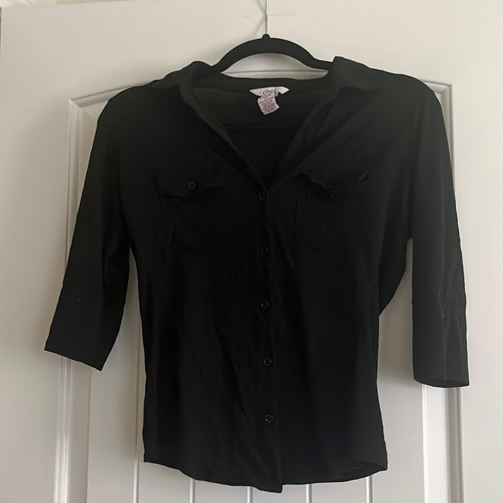 Black button up